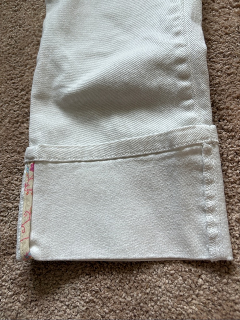GAP White Low-Rise Cropped Jeans for Kids - Picture 6 of 7